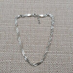 10 Inch Sterling Silver Singapore Chain Ankle Bracelet A7231